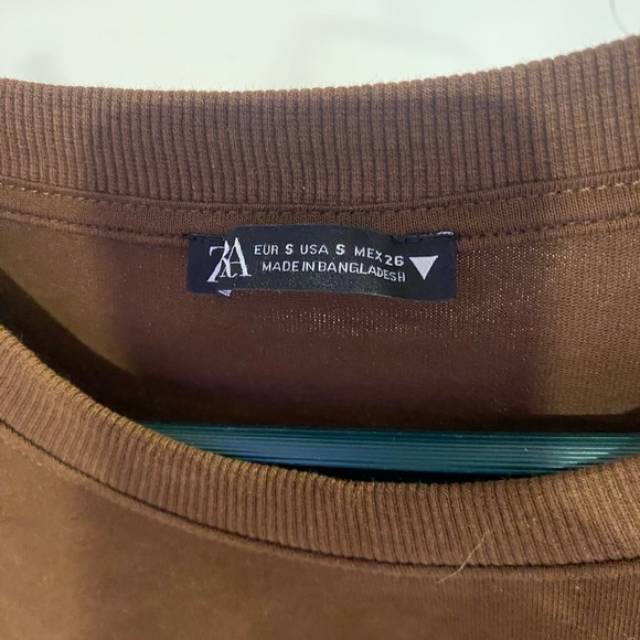 Zara Brown Long Sleeve Shirt - Picture 4 of 4